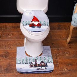 Toilet Seat Covers Christmas Decorations Xmas Bathroom Sets Decor Cover And Rug For Mats U Shaped Extra Large