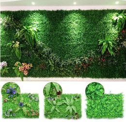 Artificial Grass Lawns 4060cm Environment Artificial Lawn Flower Grass Wall Delicate Plant Plastic Wedding Home Garden Balcony De2899539