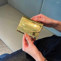 Wallets Fashion Short Purses For Women Stone Pattern Laser Wallet High Capacity Card Holders Coin Purse Mini Small Money Bag