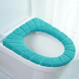 Toilet Seat Covers Nordic Comfortable Pad Warm Cushion Polyester Fibre Accessories Bathroom Winter Supplies