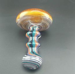 High Quality Glass Smoking Pipes hand made pipe glass Spoon Bong for tobacco colorful Bubbler factory 2002774