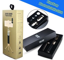 Luxury King Kong Bluetooth Foldable Selfie Stick Handheld Metal wireless Monopod Remote Shutter Extendable Tripod For iPhone 6S Pl2891252