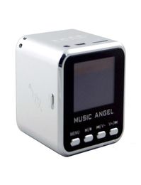 MUSIC ANGEL Mini Speaker USB Micro SDTF HiFi Audio Amplifier MP34 Display alarm clock Digital Player3567668