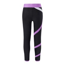 Figure Skating Pants for Kids Girls Training Sport Bottoms Leggings Close-fitting Stretchy Skinny Workout Dance Long Pants Tight