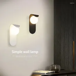 Wall Lamps Modern Gold LED Lamp For Bedside Bedroom Living Room Backdrop El Aisle Light Netflix Personalised Decorative Sconce