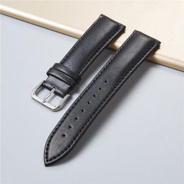 Watch Bands Calfskin Leather Watchbands Replace Men Women Straps Accessories 18mm 20mm 22mm 24mm Soft Watchband Bracelet 298x