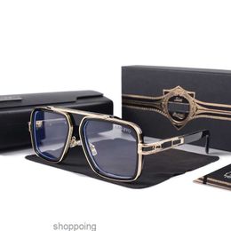 2022 Men Vintage Pilot Sunglasses Square Womens Sun Glasses Fashion Shades Golden Frame Sunglasses Uv400 Gradient Lxn-evo Dita