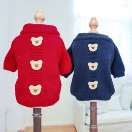 Dog Apparel PETCIRCLE Clothes Cookie Bear Sweater For Small Medium Puppy Cat All Seasons Pet Clothing Costume Supplies Coat Shirt