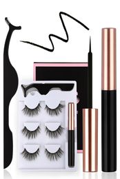 Eyelash Package Box 3 5 10 Pair Magnet Magnetic Lash Set Whole Eyelashes Eyeliner Tweezers Combination Beauty Tools Makeup Fau9545348