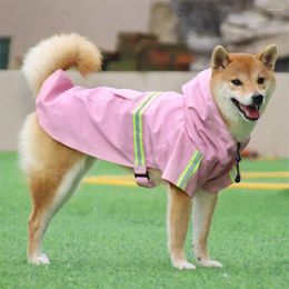 Dog Apparel Waterproof Fit All Size Dogs Walking Supplies For Rainy Days Pet Raincoat Clothes Puppy Rain Jacket