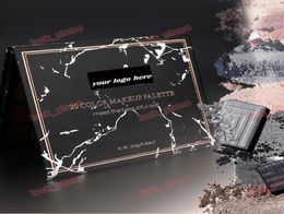 private label eye shadow 20 color mix shimmer matte color Marbling paper pack box 173g 151312 mirror Non fly powder no logo9949817