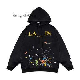 Lavines Men's Hoodies & Sweatshirts Designer Luxury Lavines Sweater Mens And Womens Loose Casual Cotton Hooded Coat Jackets Lanvis 870C