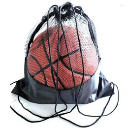 Day Packs Portable Soccer Ball Storage Net Pouch Organizer Multi-function Black Basketball Mesh Bags Outdoor Sports Training
