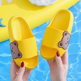 Children's Beach For Boys Girls Home Shoes Summer Thick Flip Flops EVA Soft Pillow Slides Ourdoor Slippers Child Adults