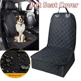 Dog Car Seat Covers Waterproof car rear seat pet cover protective pad safety travel accessories cat and dog carrier front cushion H240531