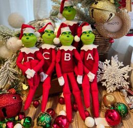 Christmas Grinch Hanging Pendant RedGreen Xmas Tree Ornament Home Decorations Kids Gifts GC092186357278137208