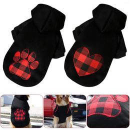 Dog Apparel Pet Autumn And Winter Hoodies Fleece Sweatshirt Cats Dogs Cute Warm Clothes For Large