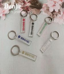 Personalized Acrylic Music Spotify Code Keychain Women Men Custom Strip Song Singer Code Lover Couples Key Door Ring Gifts 2205162657385
