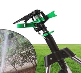 Stainless Steel Tripod Garden Lawn Watering Sprinkler Irrigation System 360 Degree Rotating for Agricultural Plant Flower3770058