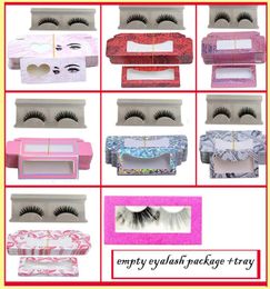 empty eyelash packaging box tray for mink lashes eye lash packaging box for false eyelashes eyelash packaging7107066