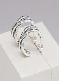 100% 925 Sterling Silver Hook Earring Original retail box for 18K Rose Gold Stud Earrings Christmas Gift for Women wjl47518832630