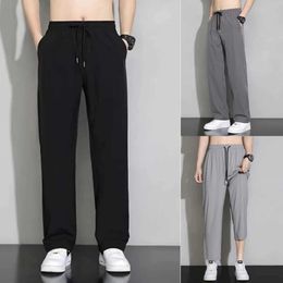 Men's Pants Korean Straight Wide Leg Pants Loose Ins New Versatile Trend Sports Men Pants Thin Solid Male Long Pants Casual Office Pants S2452411