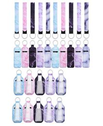 Keychains 30 Pieces Travel Bottle Keychain Holder Chapstick Reusable Containers Set With Wristlet Lanyards2771655