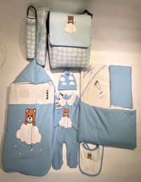 Newborn Baby Jumpsuit Sleeping Bags Infant kids Sleep Wear Comfortable Soft Warm Bedding girls boys jumpsuits with hat and bib and1493358