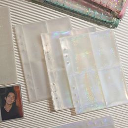 IMYY 20pcs A5 Laser Inner Pages Transparent Photo Binders 1/2/4 Pockets Binder Sleeves Album Accessories Photocard Storage