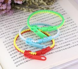 Whole Brand New Fashion Ol Candy Colour Bracelet Personality Zipper Bracelet creative designer bracelets for 5154083