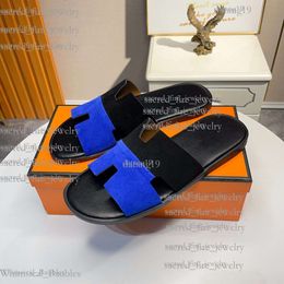 H Sandale Luxus Sandalen Europäische Sandalen Designer Sandale Atmungsfreie Strandmarke Indoor -Mode und Freizeit -Männer -Slipper Saison Großer Wort Slipper 606