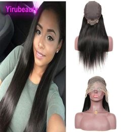 Indian Virgin Human Hair Straight 13X6 Lace Front Wigs Natural Color 13 By 6 Wigs Mink Lace Wig20936814267703