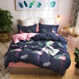Bedding Sets Set Twin Queen King Size 3/4Pcs Bed Linen Kids Girls Boys Teens Leaf Duvet Cover Sheet Pillowcase