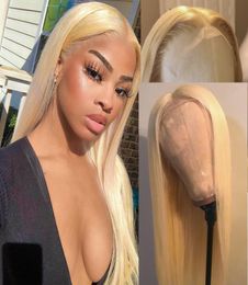 613 Honey Blonde Lace Front Wigs 13x6 Lace Front Human Hair Wigs Straight Hair Remy Mi Lisa Brazilian Hair Transparent Lace Wigs6885990
