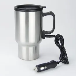 Water Bottles 12V 450mL Electric Car Heating Coffee Milk Cup Bottle With Temperature Controller For Most Holders