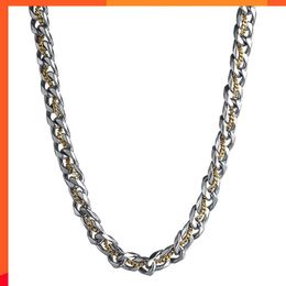 Hip Hop Stainless Steel Chain Necklace Cuban Mens Chains Choker Necklace Jewellery