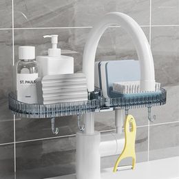 Kitchen Storage Sink Faucet Rack Sponge Drainage Creative Single Layer Sanitary Ware Bathroom Tool