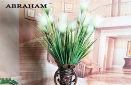 93cm 7 Heads Silk Onion Grass Large Artificial Tree Fake Reed Bouquet Wedding Flower Plastic Autumn Plants For Home Party Decor5271515