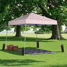 4Pcs/Set Canopy Weight Bag Windproof Heavy Duty Fastener Tape Patio Sun Shelter Instant Canopy Tent Leg Fixed Sand Bag Outdoor