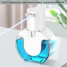 Liquid Soap Dispenser Foam Type-C Rechargeable Hand Free Standing Quick Foaming Automatic Sensor