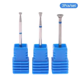 Take Out Containers Cuticle Clean Carbide Nail Drill Bit Glue Overflow Removal Diamond Rotary Burrs Electric File For Manicure Pedicure