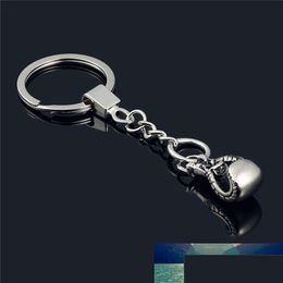 Keychains Lanyards Tiny Boxing Gloves Key Chain Bag Pendant Diy Mens Fighting Jewelry Car Ring Sports Fist Keychain Boxer Gift Souveni Otikc