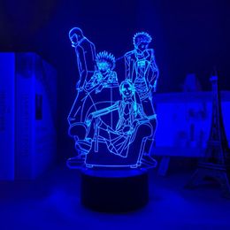 Night Lights 3d Lamp Anime Nana Black Stone For Bedroom Decoration Light Birthday Manga Gift Room Decor Table Led 218K