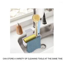 Kitchen Storage Sink Sponge Rack Holder With Suction Cups Space-Saving Tray Household Laundry Room Organiser Accessories