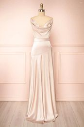 Party Dresses Elegant Satin A-line Evening Spaghetti Straps Pleats Ruched Cocktail Dress Luxury Women's Wedding Gowns With Belt
