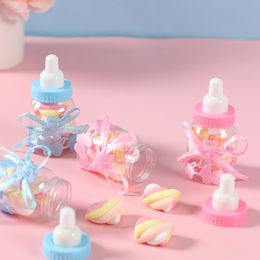 12PCS Feeder Style Candy Bottle Gifts Box Birthday Party Decor Kids Baby Shower Favor Boy Girl Newborn Infant Baptism Candy Bag