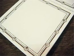 Retro Blue Brown Frames Notepad Memo Set Planner DIY Scrapbooking Card Making Decoration
