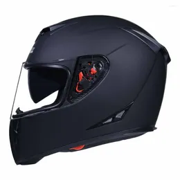 Motorcycle Helmets Matte Black Full Face Biker Helmet Wear-Resistant Motocross Anti-Fall Head Protection Breathable Equipment S-2XL