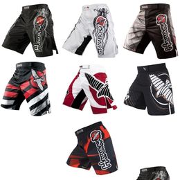 Outdoor Shorts Mma Black Big Bird Breathable Fitness Training Tiger Muay Thai Boxing Clothing Sanda Pants 220610 Drop Delivery Sports Oticw