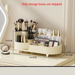 Storage Holder Makeup Skincare Rotating Brush Cosmetics Vanity Organiser Organizers,black for